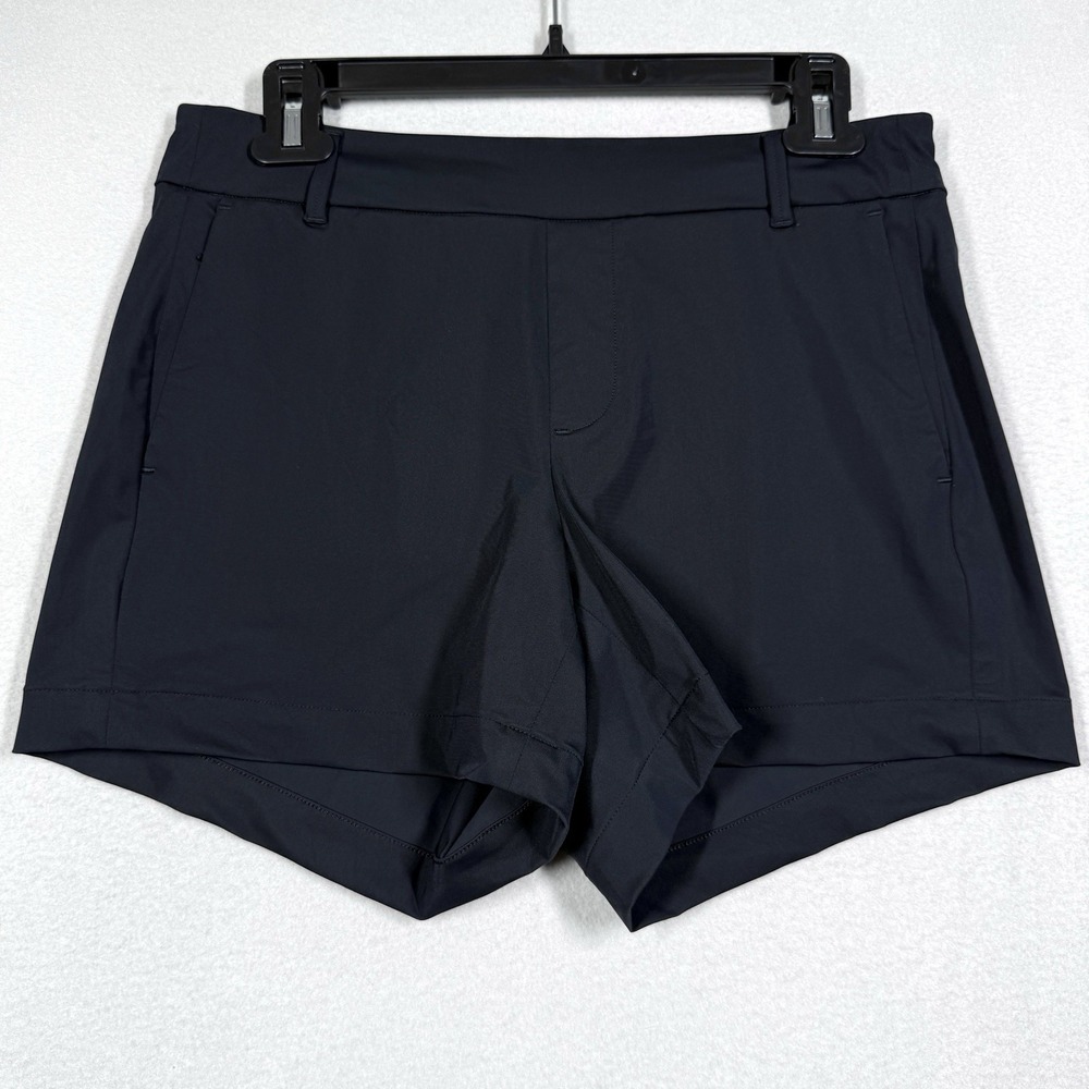 SPANX Shorts Womens Small Black Sunshine Stretch 4" Inseam Performance Pull On